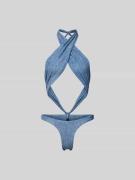 ROTATE Bikini mit Neckholder in Blau, Größe L