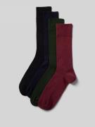 DillySocks Socken in Feinripp-Optik im 4er-Pack in Black, Größe 1