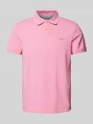 s.Oliver RED LABEL Poloshirt mit Label-Stitching in Rosa, Größe L