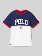 Polo Ralph Lauren Teens T-Shirt mit Logo-Stitching Modell 'RINGER' in ...