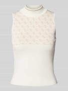 Guess Tanktop mit Logo-Muster Modell 'LISE' in Offwhite, Größe L