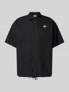 Nike Regular Fit Freizeithemd mit Logo-Stitching in Black, Größe XS