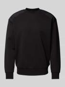 CK Calvin Klein Sweatshirt mit Label-Detail Modell 'MIX MEDIA' in Blac...