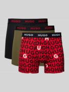 HUGO Trunks mit elastischem Logo-Bund im 3er-Pack in Gruen, Größe L