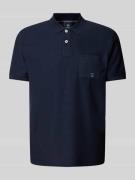 Lerros Poloshirt mit Label-Patch in Marine, Größe L