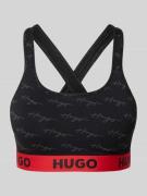 HUGO Bralette mit elastischem Label-Bund in Black, Größe L