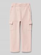 Mango Regular Fit Sweatpants mit Cargotaschen in Rosa, Größe 140