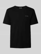 CK Calvin Klein T-Shirt mit Label-Print Modell 'ENLARGED' in Black, Gr...