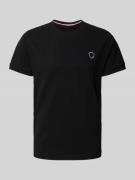 19V69 Italia T-Shirt mit Label-Detail Modell 'TARIUS' in Black, Größe ...