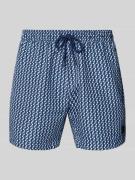 BOSS Regular Fit Badeshorts mit Label-Badge Modell 'Vibe' in Marine, G...