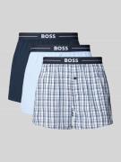 BOSS Boxershorts mit elastischem Label-Bund im 3er-Pack in Hellblau, G...