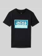 Jack & Jones Longsleeve mit Strukturmuster Modell 'CARLOTTA' in Black,...