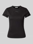 Calvin Klein Womenswear T-Shirt mit Label-Detail in Black, Größe S