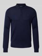 POLO RALPH LAUREN Strickpullover mit Polokragen in Marine, Größe L