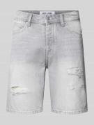 Only & Sons Regular Fit Jeansshorts im Destroyed-Look Modell 'EDGE' in...