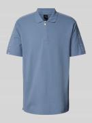 ARMANI EXCHANGE Regular Fit Poloshirt mit Label-Stitchings in Rauchbla...