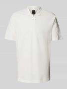 ARMANI EXCHANGE Regular Fit Poloshirt mit Label-Stitchings in Weiss, G...