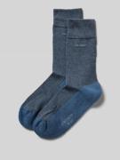 camano Socken mit Elastischer Abschluss in Blau Melange, Größe 39-42