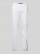 Tommy Hilfiger Chino in unifarbenem Design Modell 'DENTON' in Weiss, G...