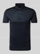 Emporio Armani Regular Fit Poloshirt mit Label-Detail in Marine, Größe...