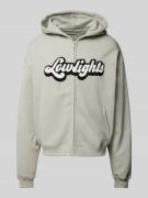 Low Lights Studios Sweatjacke mit Label-Badge Modell 'TRENDY' in Hellg...