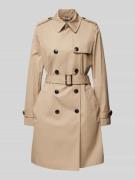 Tommy Hilfiger Slim Fit Trenchcoat mit Taillengürtel in Beige, Größe 4...