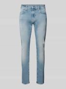 G-Star Raw Skinny Fit Jeans mit Gürtelschlaufen Modell 'Revend' in Hel...