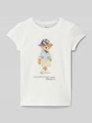 Polo Ralph Lauren Kids T-Shirt mit Motiv- und Label-Print in Offwhite,...