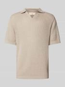 Jack & Jones Premium Poloshirt mit Lochmuster Modell 'PAULIN' in Offwh...