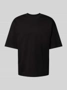 JAKE*S STUDIO MEN T-Shirt mit Rundhalsausschnitt in Black, Größe XXL