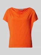 Christian Berg Woman Selection T-Shirt mit Wasserfall-Ausschnitt in Or...