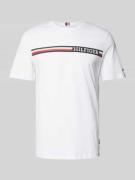 Tommy Hilfiger T-Shirt mit Label-Print in Weiss, Größe L