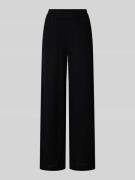 Kaffe Wide Leg Stoffhose mit elastischem Bund Modell 'pauline' in Blac...