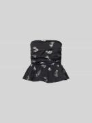 BAUM & PFERDGARTEN Bandeau-Top mit Allover-Muster in Black, Größe 34