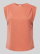 Jake*s Collection Tanktop mit geripptem Rundhalsausschnitt in Terra, G...