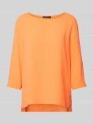 Marc Cain Bluse mit 3/4-Arm in Neon Orange, Größe 34