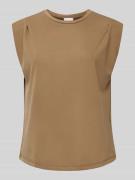 Jake*s Collection Tanktop mit geripptem Rundhalsausschnitt in Oliv, Gr...