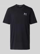 Under Armour T-Shirt mit Label-Stitching in Black, Größe M