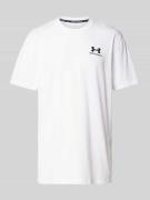 Under Armour T-Shirt mit Label-Stitching in Weiss, Größe L