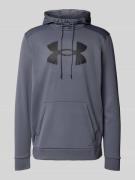 Under Armour Hoodie mit Känguru-Tasche in Anthrazit, Größe L