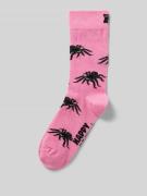 Happy Socks Socken mit Motiv-Print Modell 'Spider' in Rosa, Größe 36-4...