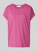 Armedangels T-Shirt mit Kappärmeln Modell #IDAARA' in Fuchsia, Größe L