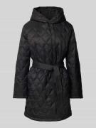 Lauren Ralph Lauren Steppjacke mit Bindegürtel in Black, Größe L