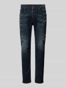 ELIAS RUMELIS Tapered Fit Jeans im Destroyed-Look Modell 'Noel' in Dun...