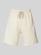 Pegador Sweatshorts mit elastischem Bund in Beige, Größe M