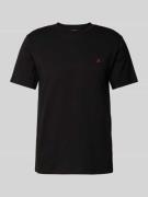 Replay T-Shirt mit Logo-Stitching in Black, Größe L