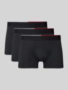 Tommy Hilfiger Trunks mit elastischem Logo-Bund im 3er-Pack in Black, ...