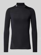 Under Armour Longsleeve mit Label-Print in Black, Größe L