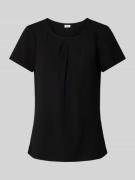 s.Oliver BLACK LABEL Bluse mit gelegten Falten in Black, Größe 34