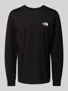 The North Face Longsleeve mit Label-Print in Black, Größe M